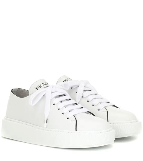 white prada sneakers cheap|prada leather sneakers women's.